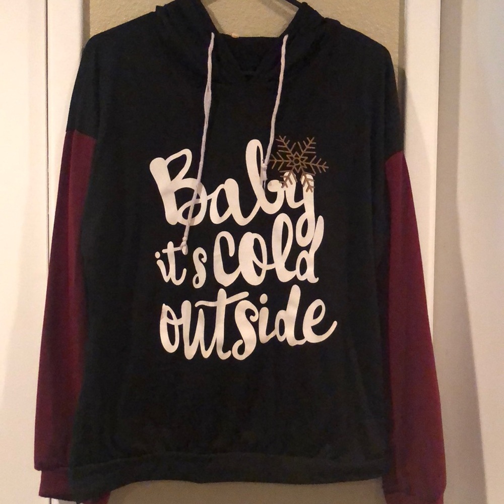 Sweater with a hood